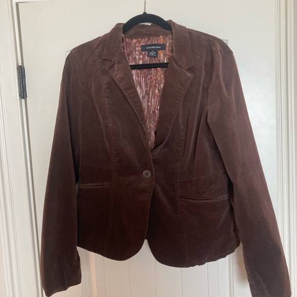 Calvin Klein Women’s Large Brown Corduroy/Lined Jacket - Picture 12 of 13